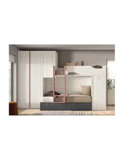 Block Dormitorio Juvenil F215 | Glicerio Chaves