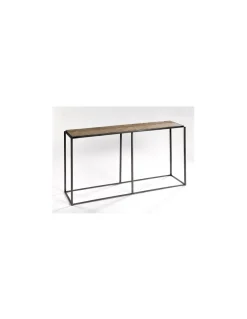 Consola roble y metal | Crisal Decoración