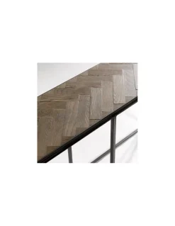 Consola roble y metal | Crisal Decoración
