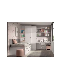Dormitorio Juvenil Compacto F020 | Glicerio Chaves