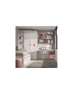 Dormitorio Juvenil Compacto F020 | Glicerio Chaves