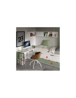 Dormitorio Juvenil Compacto F006 | Glicerio Chaves