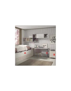 Dormitorio Juvenil Compacto F012 | Glicerio Chaves