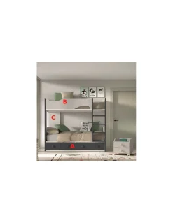 Dormitorio Juvenil con Litera F204 | Glicerio Chaves