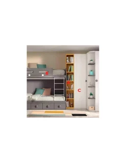 Dormitorio Juvenil con Litera F209 | Glicerio Chaves