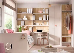 Dormitorio juvenil Delulu 08 | Muebles Ros
