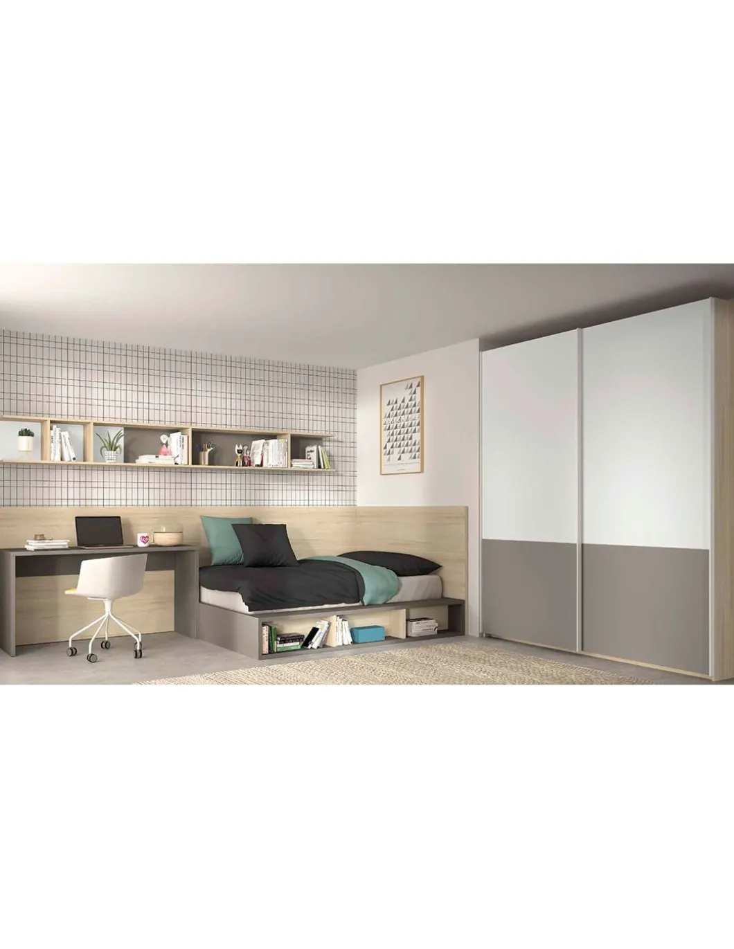 Dormitorio Juvenil F302 | Glicerio Chaves