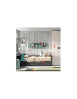 Dormitorio Juvenil F104 | Glicerio Chaves