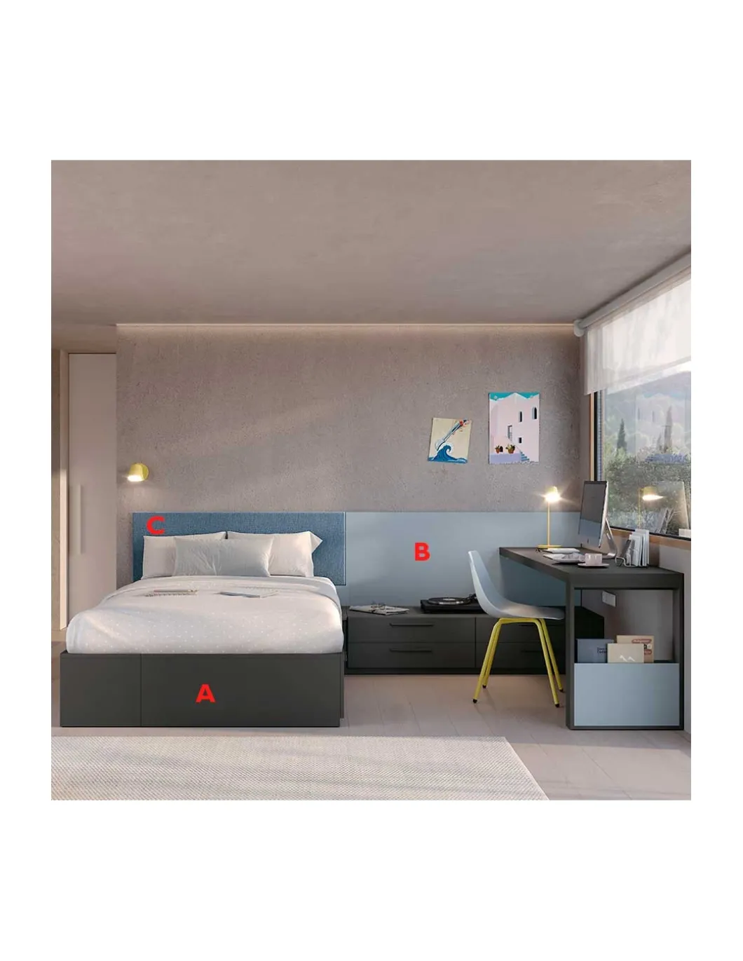 Dormitorio juvenil Stay Young 8 | Antaix