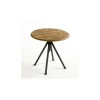 Mesa de madera y acero | Crisal Decoración