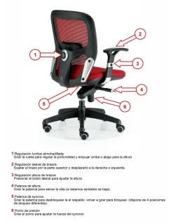 Silla de oficina Boston con cabezal