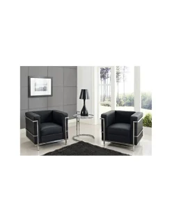 Sillón Le Corbusier negro