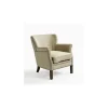 Sillón lino con tachuelas | Crisal Decoración