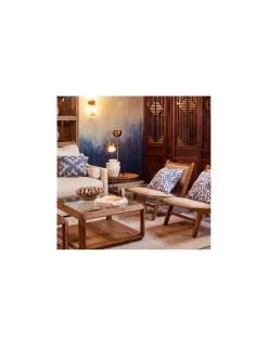 Sillón lino tachuelas | Crisal Decoración
