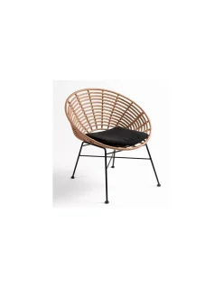 Sillón redondo ratán | Crisal Decoración