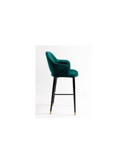 Taburete terciopelo verde | Crisal Decoración